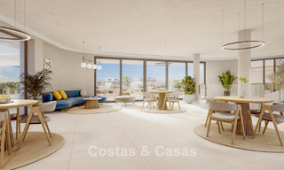 Nieuw op de markt. Duurzame nieuwe appartementen met zeezicht te koop op loopafstand van het strand in West-Estepona 775821 