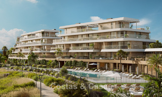 Nieuw op de markt. Duurzame nieuwe appartementen met zeezicht te koop op loopafstand van het strand in West-Estepona 775829 