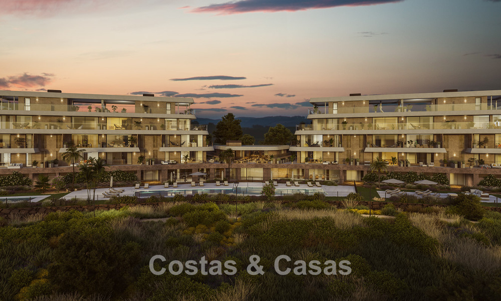 Nieuw op de markt. Duurzame nieuwe appartementen met zeezicht te koop op loopafstand van het strand in West-Estepona 775830