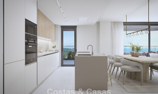Nieuw op de markt. Duurzame nieuwe appartementen met zeezicht te koop op loopafstand van het strand in West-Estepona 775832 