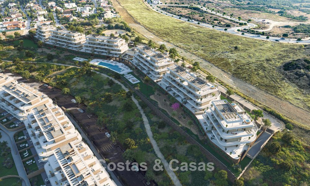 Nieuw op de markt. Duurzame nieuwe appartementen met zeezicht te koop op loopafstand van het strand in West-Estepona 775838