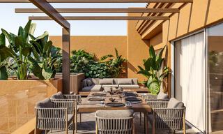 Modern gerenoveerd duplex penthouse te koop, op korte afstand van voorzieningen in Nueva Andalucia’s golfvallei, Marbella 776313 