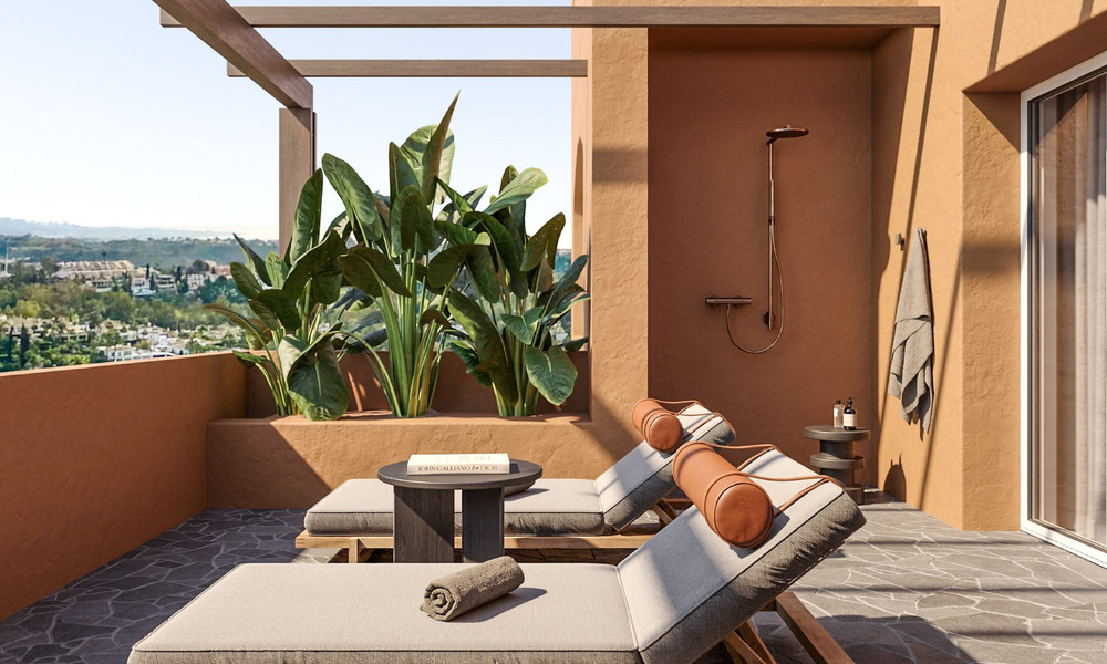 Modern gerenoveerd duplex penthouse te koop, op korte afstand van voorzieningen in Nueva Andalucia’s golfvallei, Marbella 776317