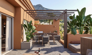 Modern gerenoveerd duplex penthouse te koop, op korte afstand van voorzieningen in Nueva Andalucia’s golfvallei, Marbella 776318 