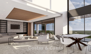 Moderne luxevilla met magnifiek golf- en zeezicht te koop in een vijfsterren golfresort in Marbella - Benahavis 776713 
