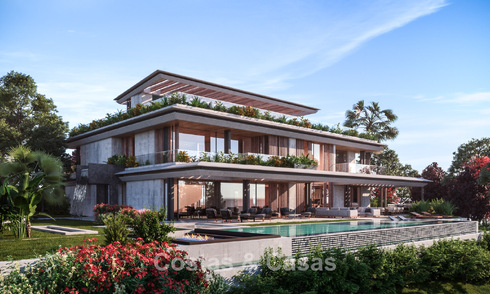 Bouwgrond met geavanceerd villaproject te koop dicht bij alle voorzieningen op de befaamde Golden Mile van Marbella 777096