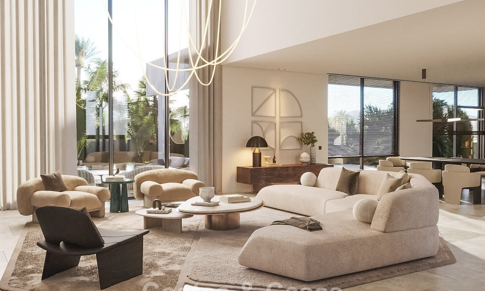 Bouwgrond met geavanceerd villaproject te koop dicht bij alle voorzieningen op de befaamde Golden Mile van Marbella 777102