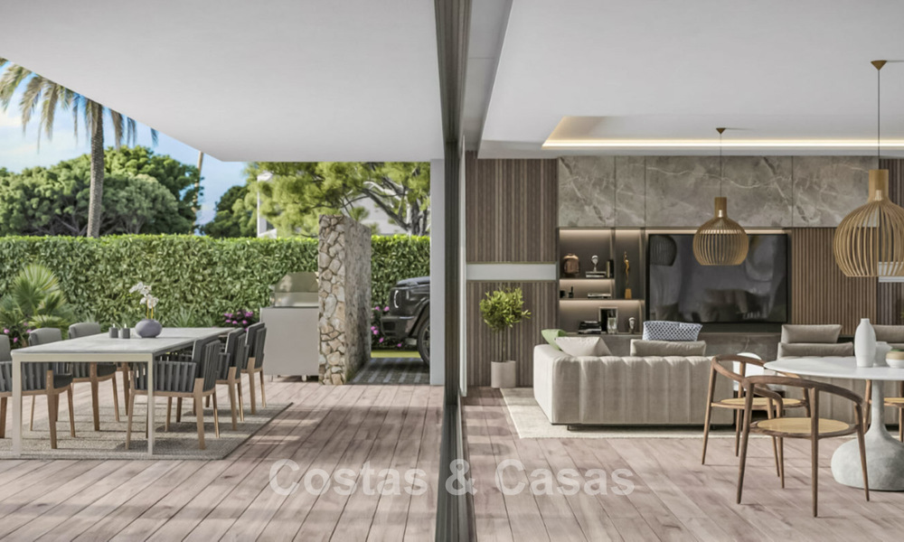 Off-plan luxevilla met modern design te koop in een vijfsterren golfresort in Marbella - Benahavis 777421