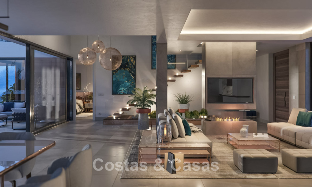 Off-plan luxevilla met modern design te koop in een vijfsterren golfresort in Marbella - Benahavis 777422