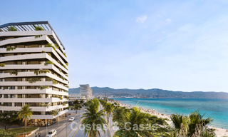 6 luxueuze duplex penthouses met open zeezicht te koop direct aan de strandboulevard van Malaga centrum 777526 
