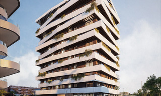 6 luxueuze duplex penthouses met open zeezicht te koop direct aan de strandboulevard van Malaga centrum 777529 