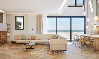 6 luxueuze duplex penthouses met open zeezicht te koop direct aan de strandboulevard van Malaga centrum 777560 