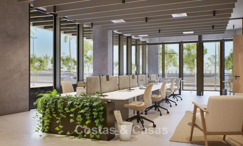 6 luxueuze duplex penthouses met open zeezicht te koop direct aan de strandboulevard van Malaga centrum 777564