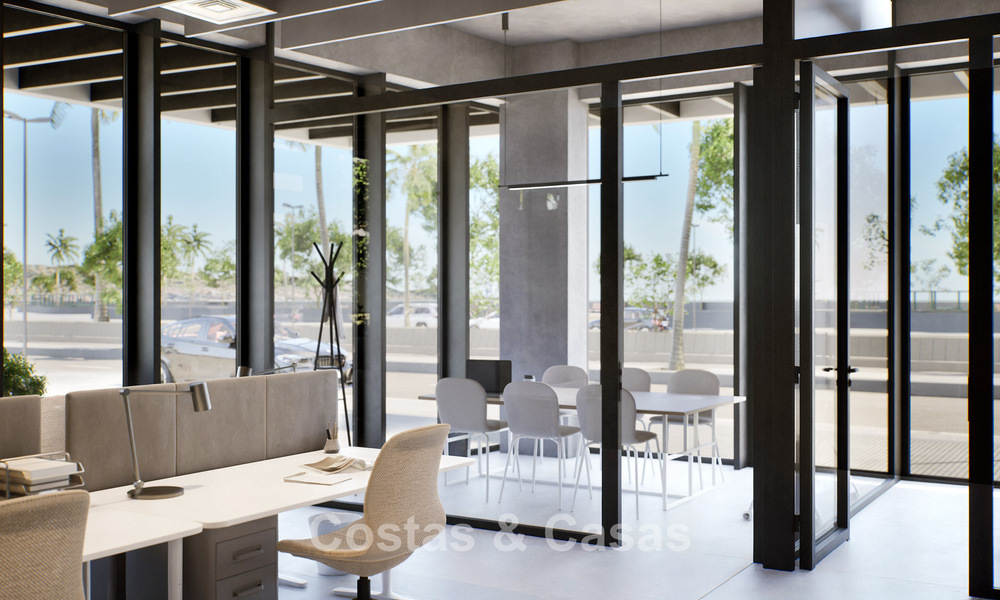 6 luxueuze duplex penthouses met open zeezicht te koop direct aan de strandboulevard van Malaga centrum 777566
