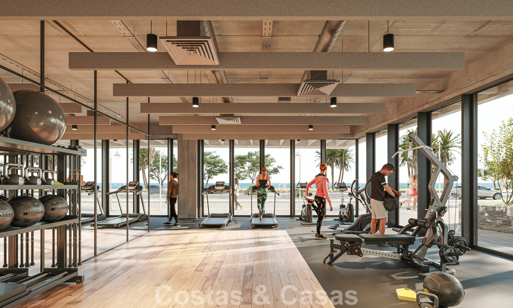 6 luxueuze duplex penthouses met open zeezicht te koop direct aan de strandboulevard van Malaga centrum 777568