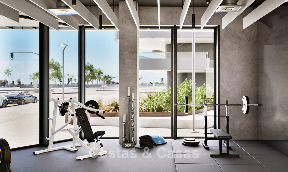 6 luxueuze duplex penthouses met open zeezicht te koop direct aan de strandboulevard van Malaga centrum 777571