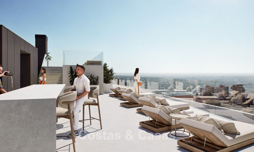6 luxueuze duplex penthouses met open zeezicht te koop direct aan de strandboulevard van Malaga centrum 777576
