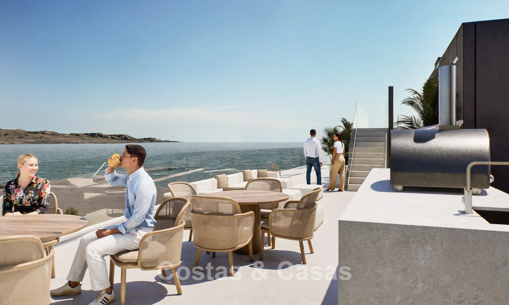 6 luxueuze duplex penthouses met open zeezicht te koop direct aan de strandboulevard van Malaga centrum 777577