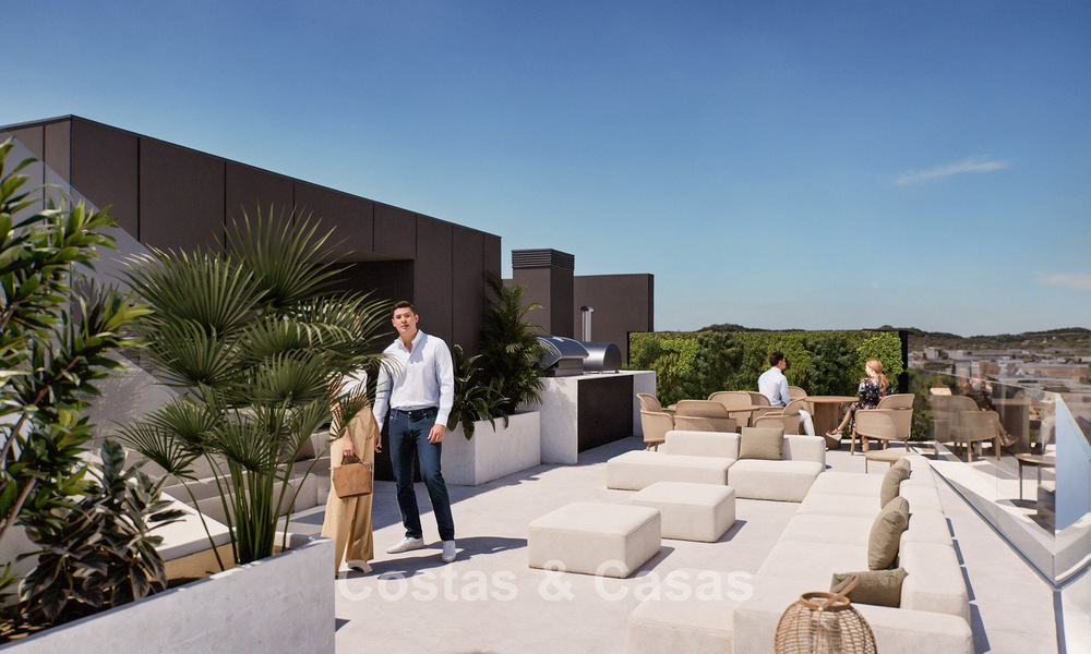 6 luxueuze duplex penthouses met open zeezicht te koop direct aan de strandboulevard van Malaga centrum 777578