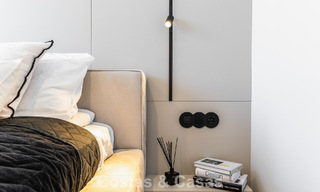 Modernistisch design schakelvilla met zeezicht te koop in een voorstaand resort in Mijas Costa, Costa del Sol 777850 