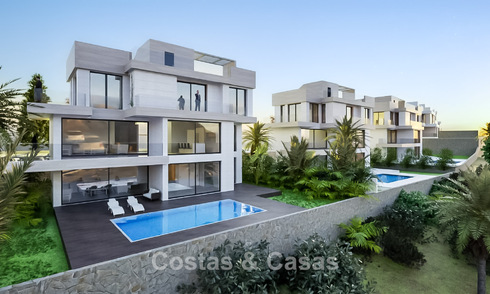 Nieuwe lancering. 14 geavanceerde luxevilla’s met zeezicht te koop aan de golfbaan ten westen van Estepona centrum 778029