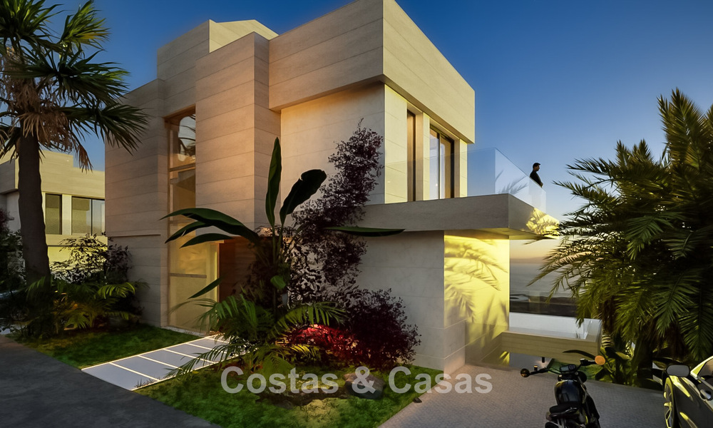 Nieuwe lancering. 14 geavanceerde luxevilla’s met zeezicht te koop aan de golfbaan ten westen van Estepona centrum 778030