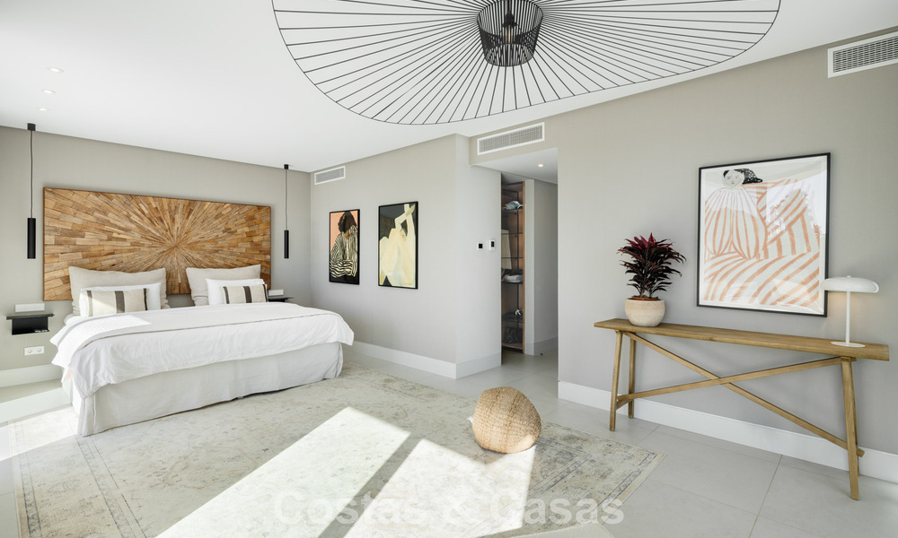 Modernistische luxevilla met zeezicht te koop in een geprivilegieerde villawijk in Nueva Andalucia, Marbella 778287