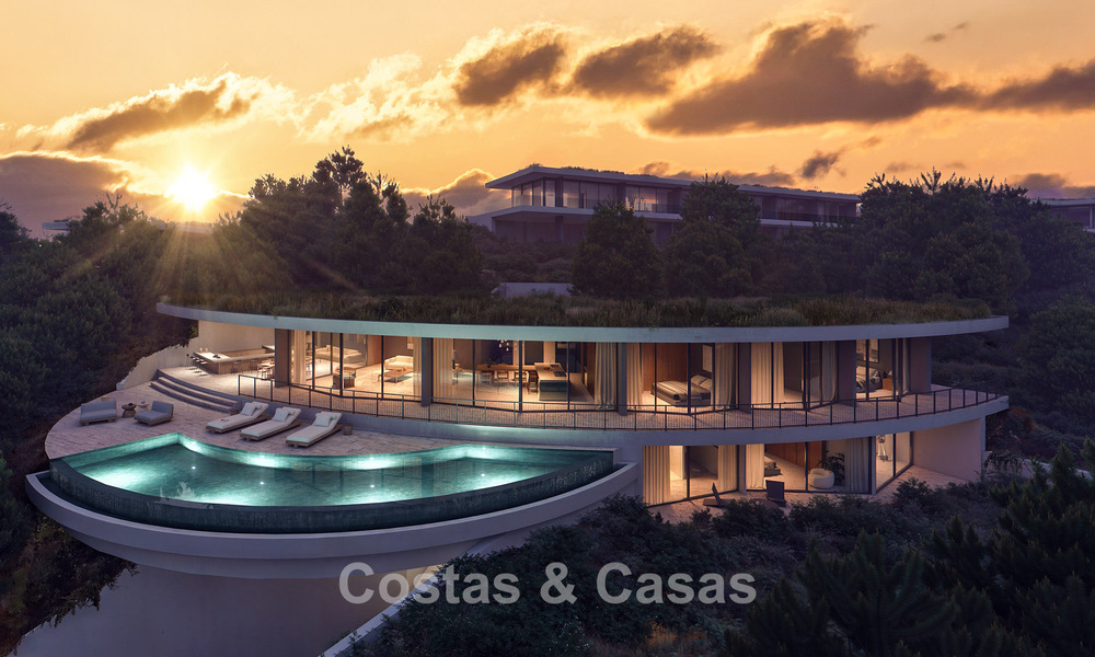 Indrukwekkende designvilla van wereldklasse te koop met panoramisch zeezicht in de heuvels van Marbella - Benahavis 778572