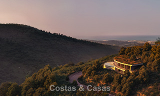 Indrukwekkende designvilla van wereldklasse te koop met panoramisch zeezicht in de heuvels van Marbella - Benahavis 778573 