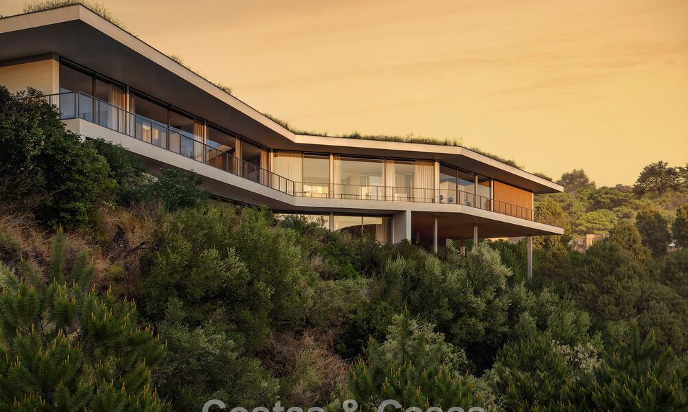 Innovatieve off-plan villa met panoramisch uitzicht te koop in een gated resort in Marbella - Benahavis 778580