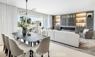 Eersteklas gerenoveerd duplex penthouse te koop in een gated luxe complex op de geprefereerde Golden Mile van Marbella 778660 