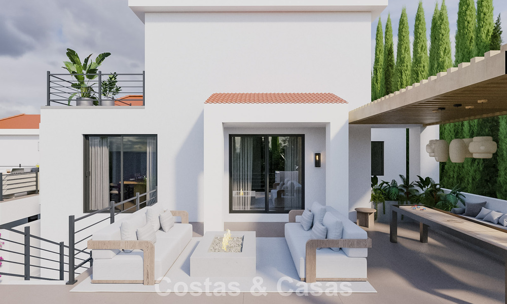 Vernieuwbouwproject: luxevilla te koop met modern-mediterraan ontwerp en zeezicht in Nueva Andalucia, Marbella 779069