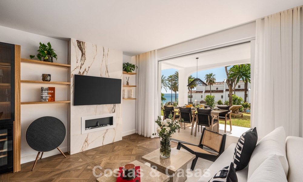 Eersteklas gerenoveerd strandappartement met zeezicht te koop op de Golden Mile van Marbella 779058