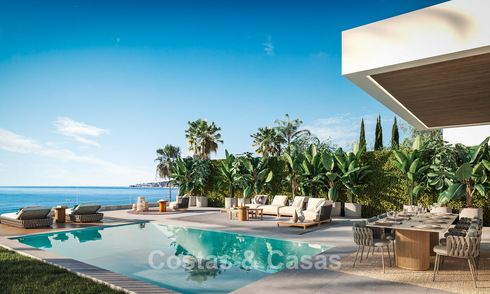 3 Luxueuze villa’s met onbelemmerd zeezicht te koop in een golfomgeving van Mijas Costa, Costa del Sol 779082