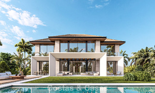 Ruwbouw met basisproject te koop gelegen in een beveiligde woonwijk van Marbella - Benahavis 779475 