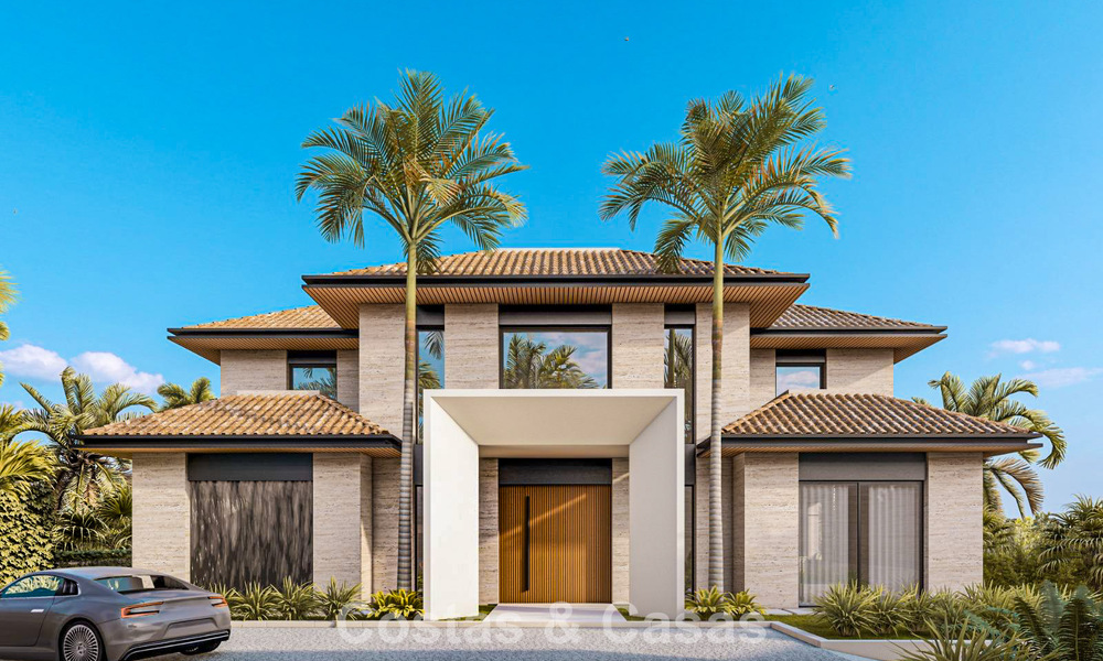 Ruwbouw met basisproject te koop gelegen in een beveiligde woonwijk van Marbella - Benahavis 779476