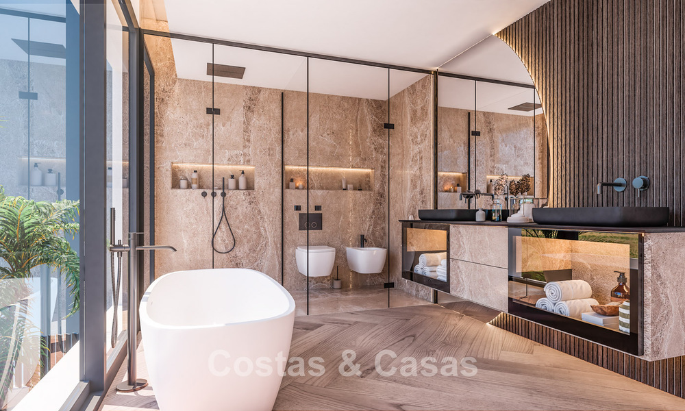 Gesofisticeerde nieuwbouwvilla te koop in een prestigieuze, beveiligde woonwijk op de Golden Mile van Marbella 779915