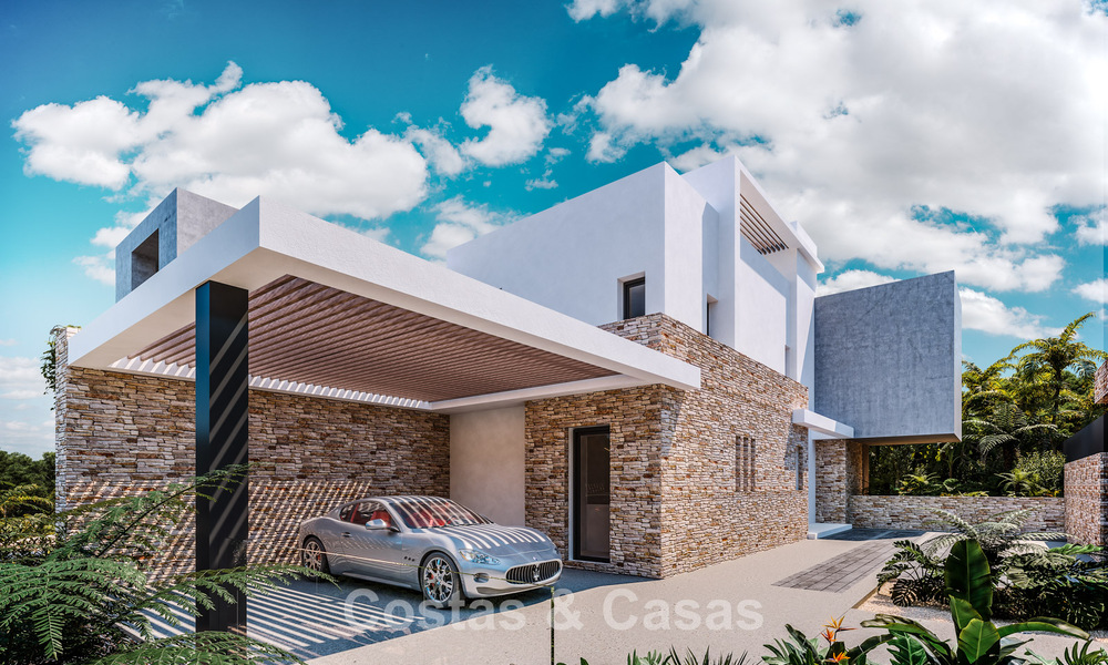 Nieuw op de markt. Geavanceerde nieuwbouwvilla te koop in een beveiligde wijk op de Golden Mile van Marbella 779920