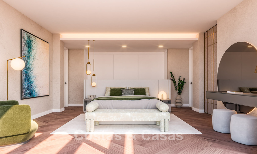 Nieuw op de markt. Geavanceerde nieuwbouwvilla te koop in een beveiligde wijk op de Golden Mile van Marbella 779921
