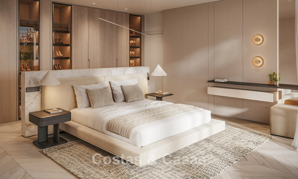 Nieuw op de markt. High-end nieuwbouwvilla te koop in een populaire, beveiligde wijk op de Golden Mile van Marbella 779924