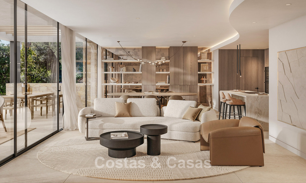 Nieuw op de markt. High-end nieuwbouwvilla te koop in een populaire, beveiligde wijk op de Golden Mile van Marbella 779926