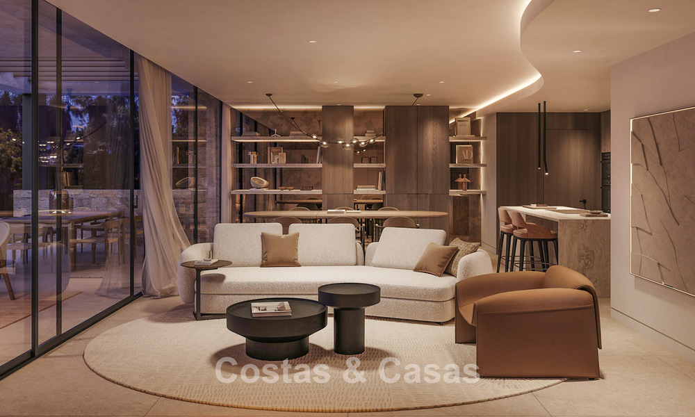 Nieuw op de markt. High-end nieuwbouwvilla te koop in een populaire, beveiligde wijk op de Golden Mile van Marbella 779930