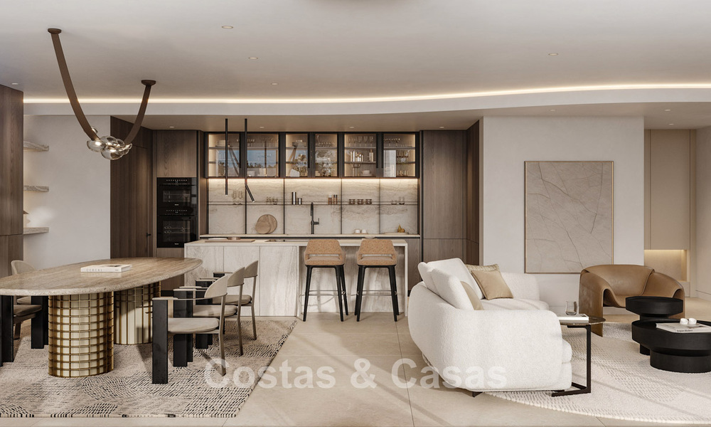 Nieuw op de markt. High-end nieuwbouwvilla te koop in een populaire, beveiligde wijk op de Golden Mile van Marbella 779931