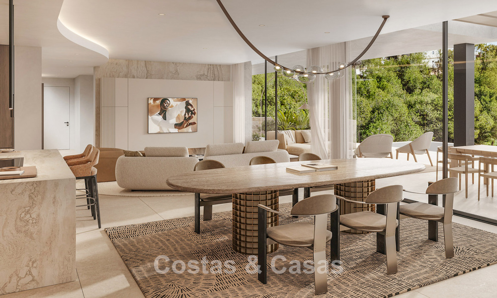 Nieuw op de markt. High-end nieuwbouwvilla te koop in een populaire, beveiligde wijk op de Golden Mile van Marbella 779932