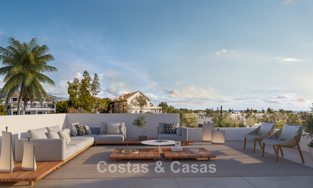 Nieuw op de markt. High-end nieuwbouwvilla te koop in een populaire, beveiligde wijk op de Golden Mile van Marbella 779938