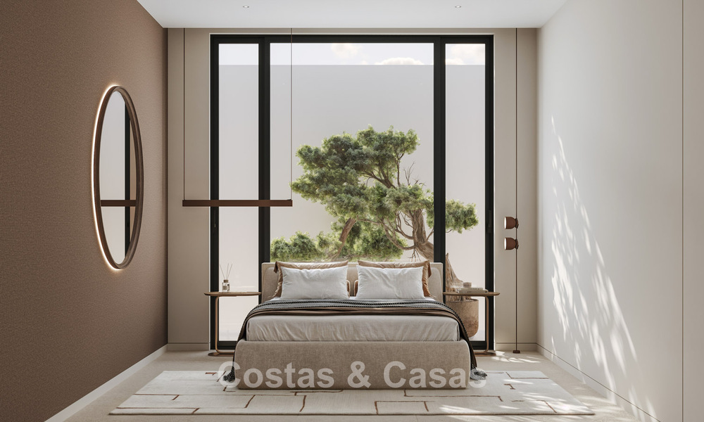 Nieuw op de markt. High-end nieuwbouwvilla te koop in een populaire, beveiligde wijk op de Golden Mile van Marbella 779944