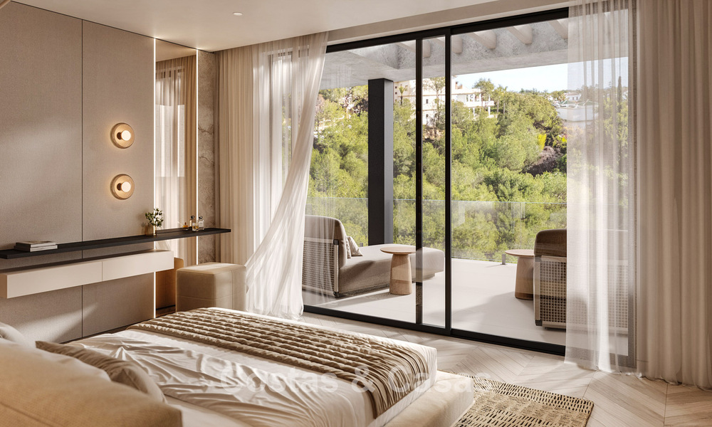 Nieuw op de markt. High-end nieuwbouwvilla te koop in een populaire, beveiligde wijk op de Golden Mile van Marbella 779951