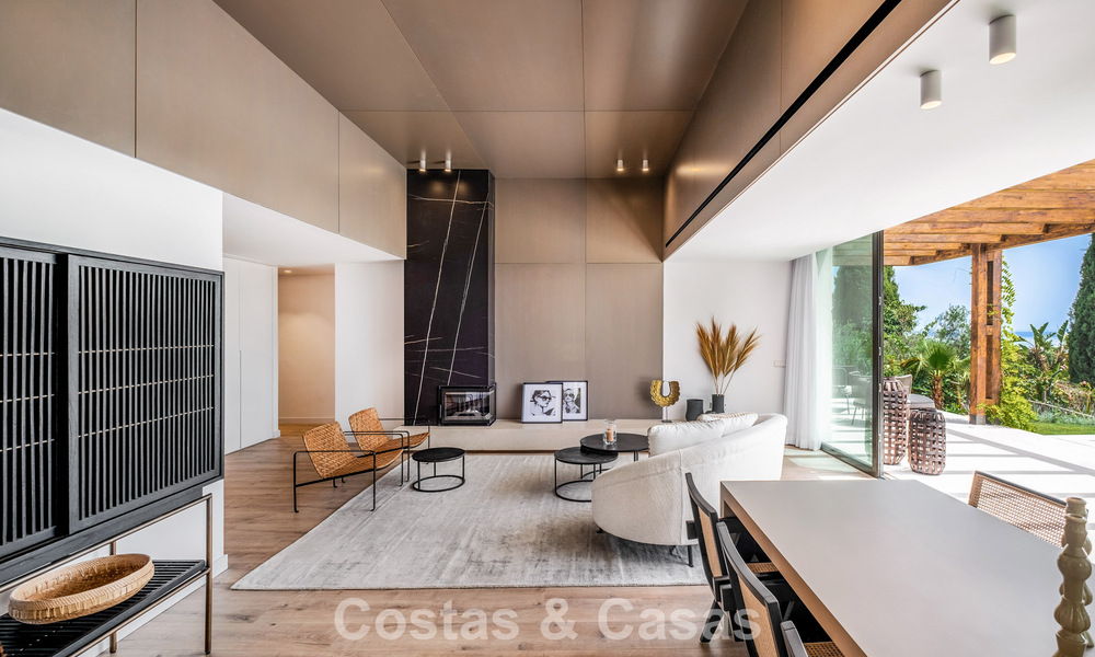 Instapklare luxevilla met Ibiziaanse bouwstijl te koop in een zeer gewilde urbanisatie van Benahavis - Marbella 780036