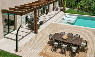 Instapklare luxevilla met Ibiziaanse bouwstijl te koop in een zeer gewilde urbanisatie van Benahavis - Marbella 780058 