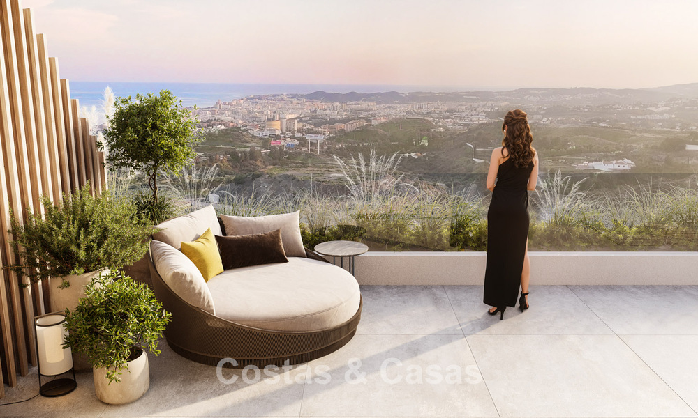 Modernistische, off-plan appartementen met fenomenaal zeezicht te koop in Mijas, Costa del Sol 780065